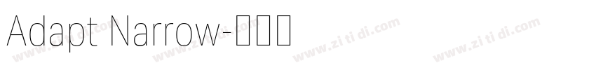 Adapt Narrow字体转换